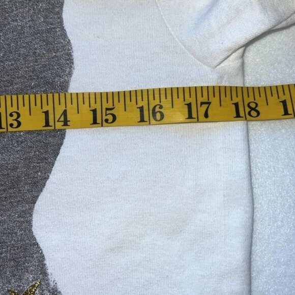 Rue21 Aaliyah Graphic Tee White & Gold Glitter Cotton Short Sleeve Womens Size S - Picture 6 of 7